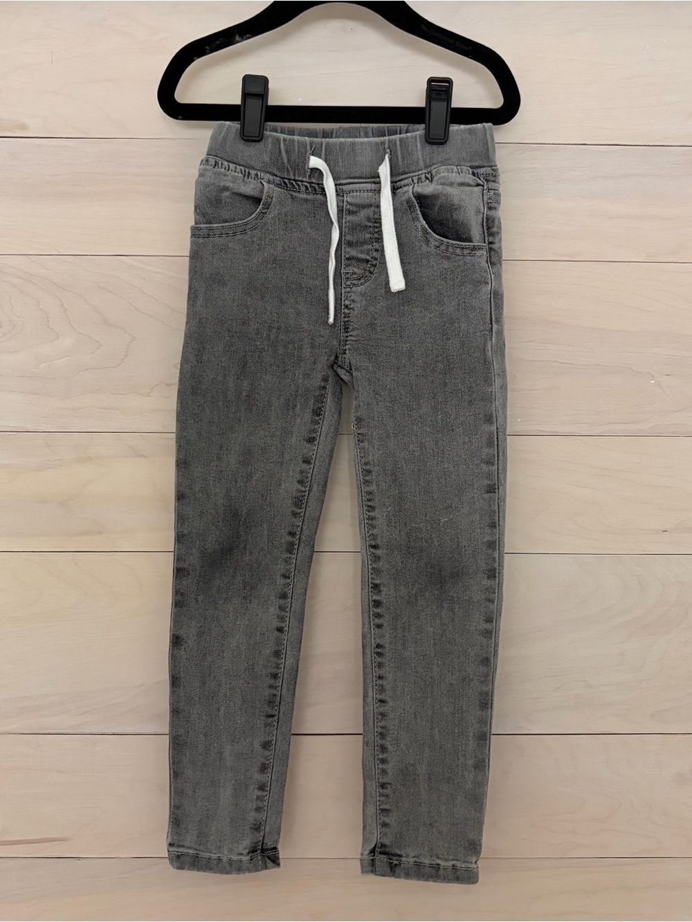 Little Bipsy gray wash denim 4-5T